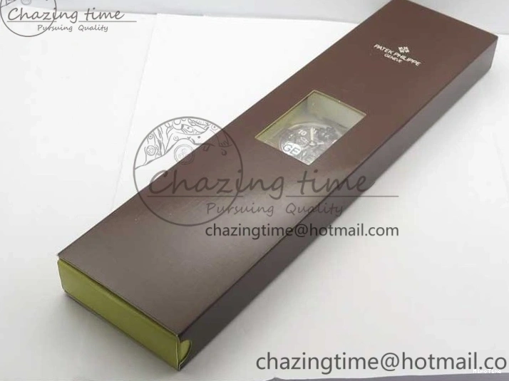 MIROTIME 0423 Calatrava 5524R Pilot Travel Time RG GRF Brown Dial on Brown Leather Strap MIYOTA TopPick 7155